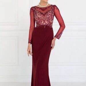 Illusion Neck Sheath Shape Prom Dress GSGL1506